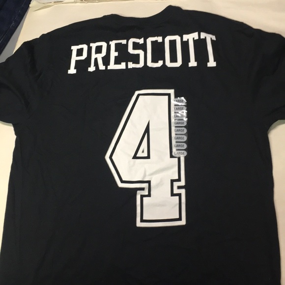 Black Dallas Cowboys Nike Dak Prescott T-shirt - Picture 4 of 4